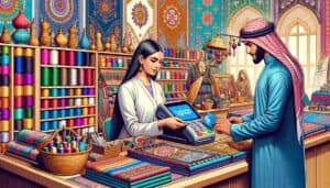 contactless payment for embroidery shops