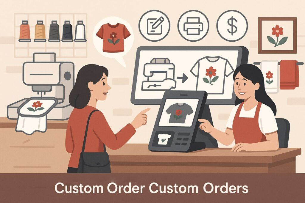 How POS Systems Simplify Custom Orders in Embroidery Stores