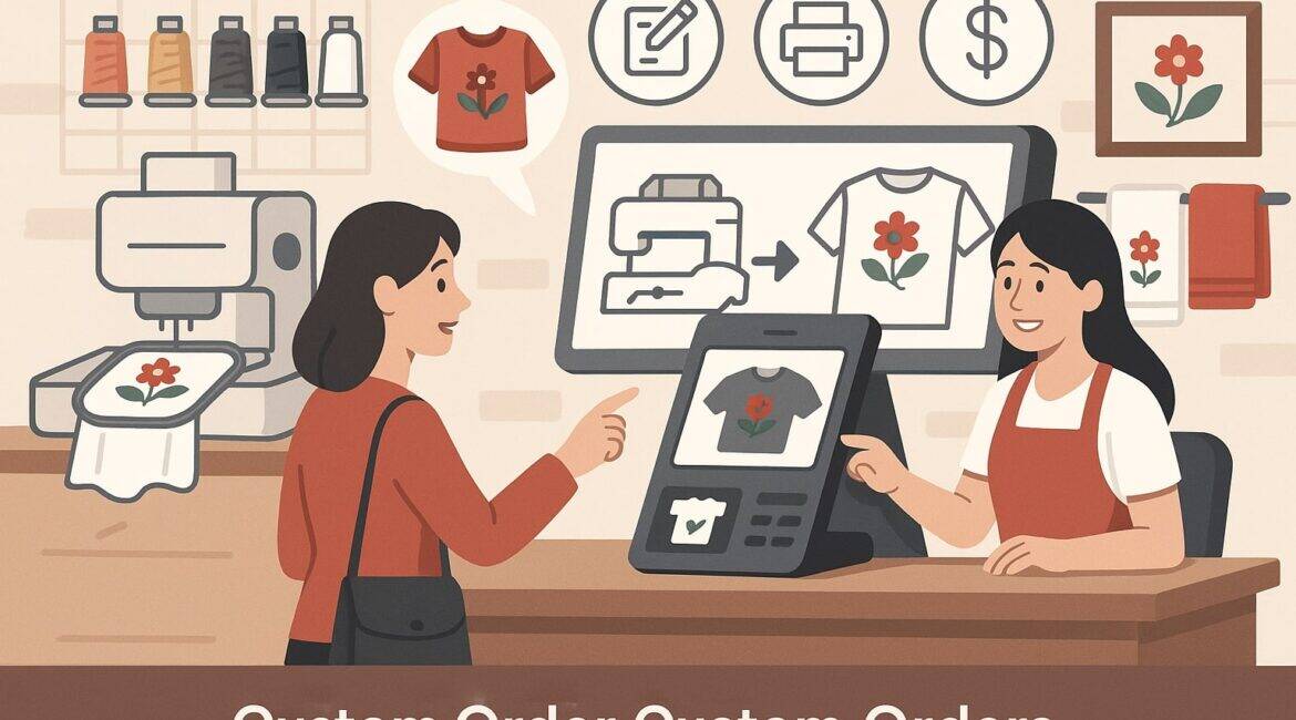 How POS Systems Simplify Custom Orders in Embroidery Stores