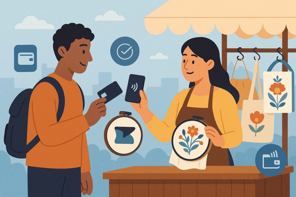 Why Mobile Payments Matter for Traveling Embroidery Vendors