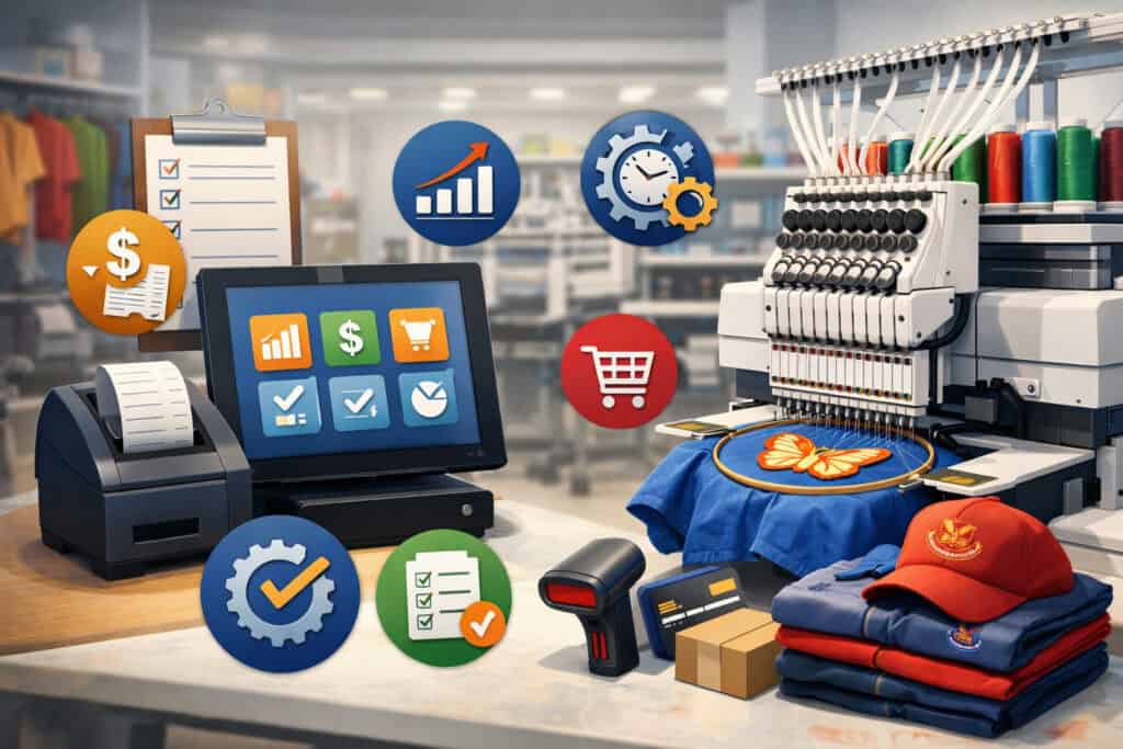 Evaluate POS Features Specifically for Embroidery Operations