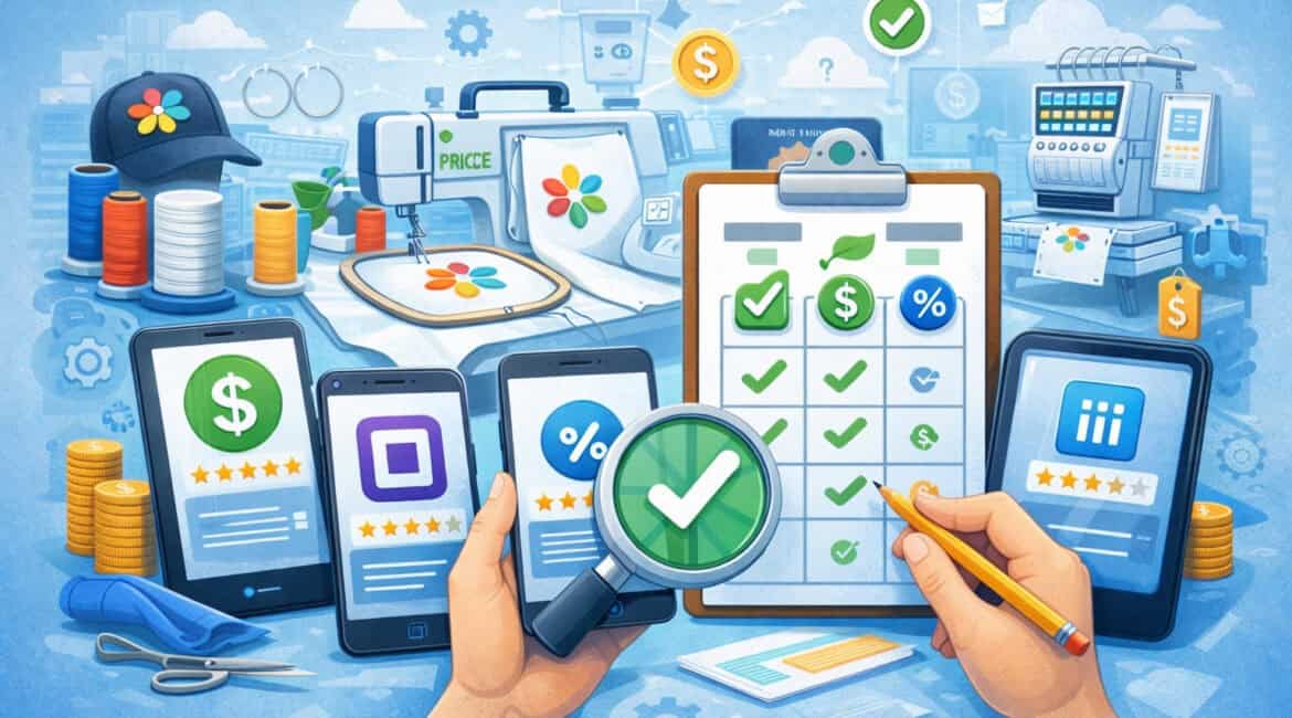 How to Compare Payment Processors for Embroidery Shops