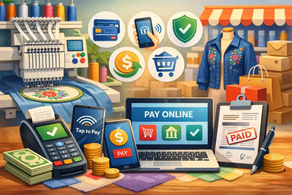Choosing the Right Payment Mix for Your Embroidery Business