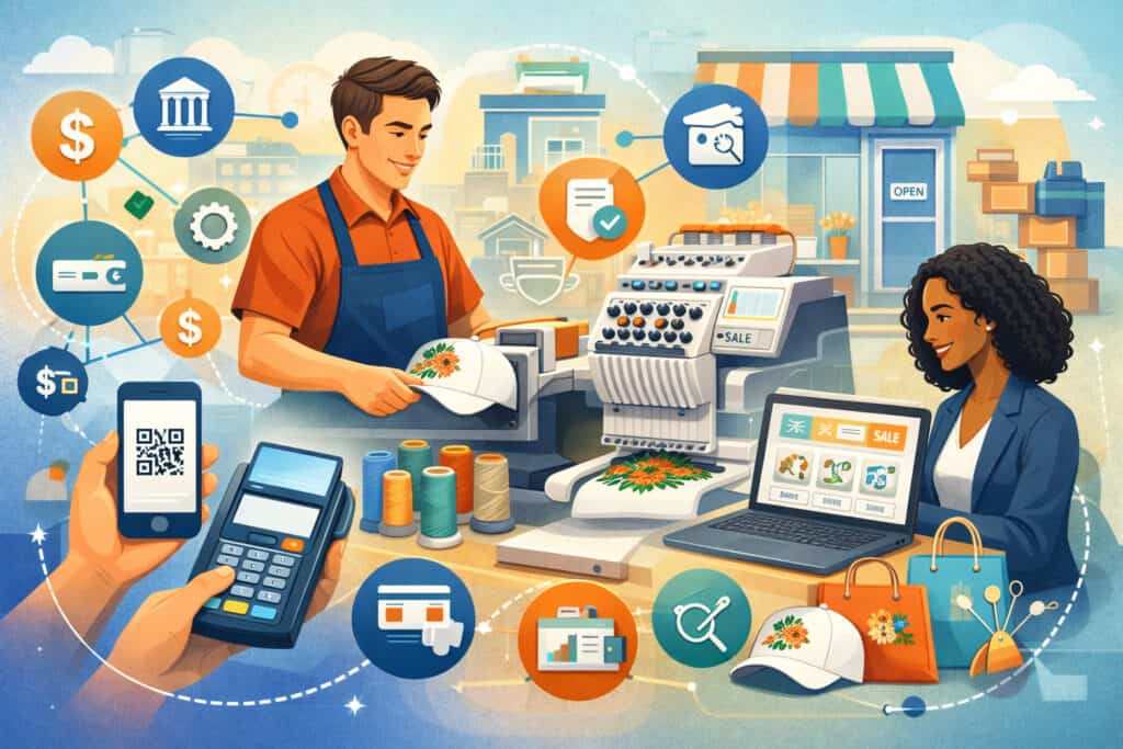 How to Set Up Payment Processing for a New Embroidery Business