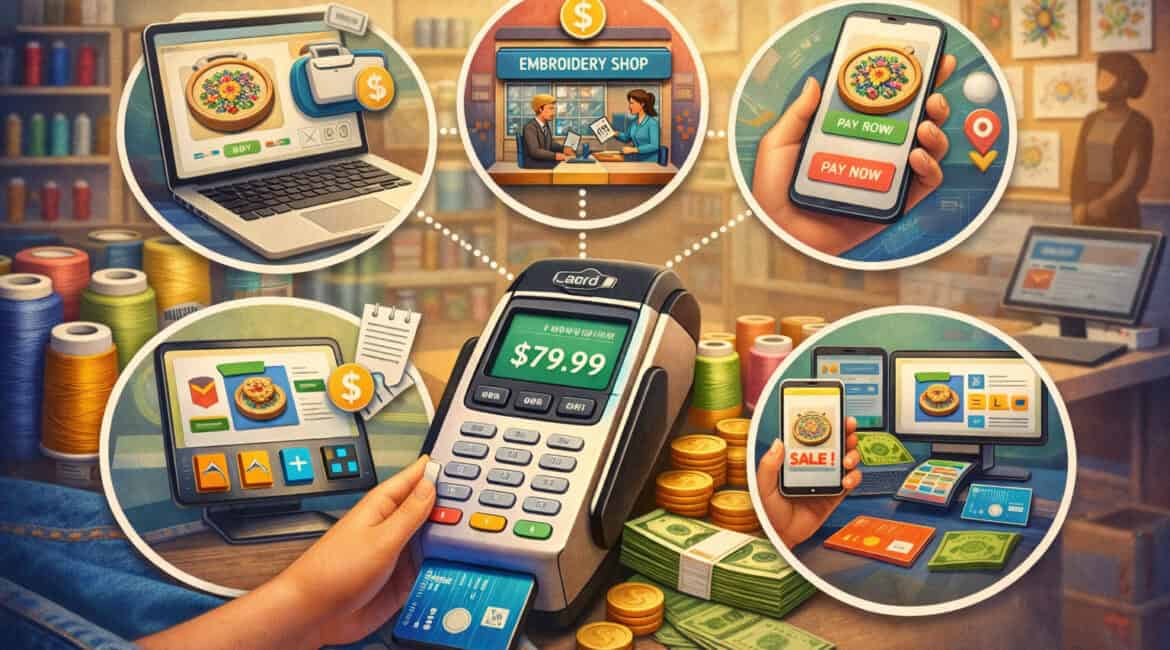 Omnichannel Payment Processing for Embroidery Shops